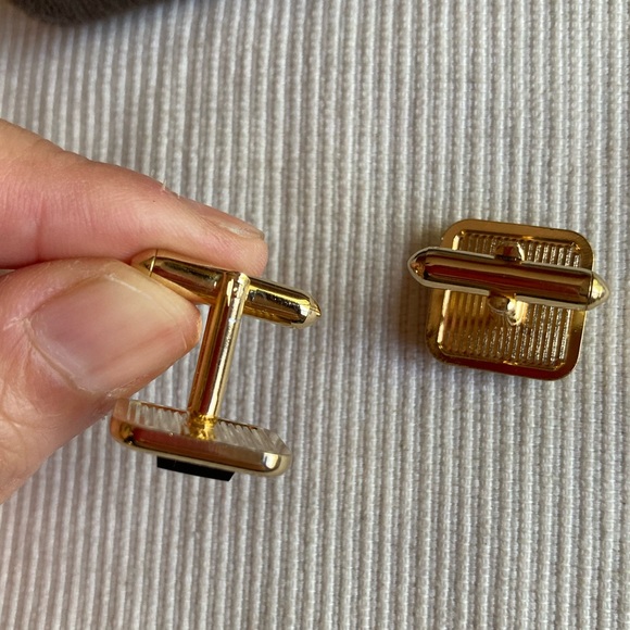 Vintage Swank mens square cuff links with original box - Picture 9 of 14